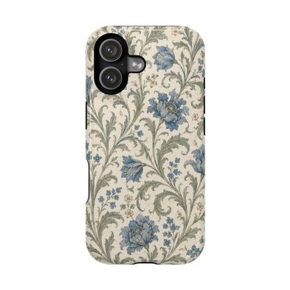 William Morris Floral Blue Magnetic iPhone Cases