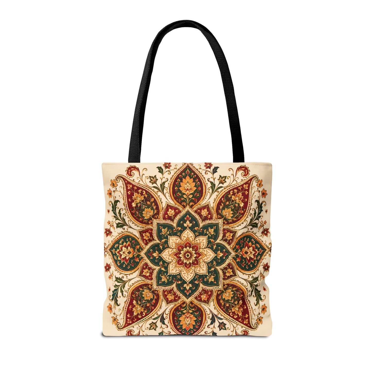 Indian Vintage Floral Mandala Full Art Tote Bag