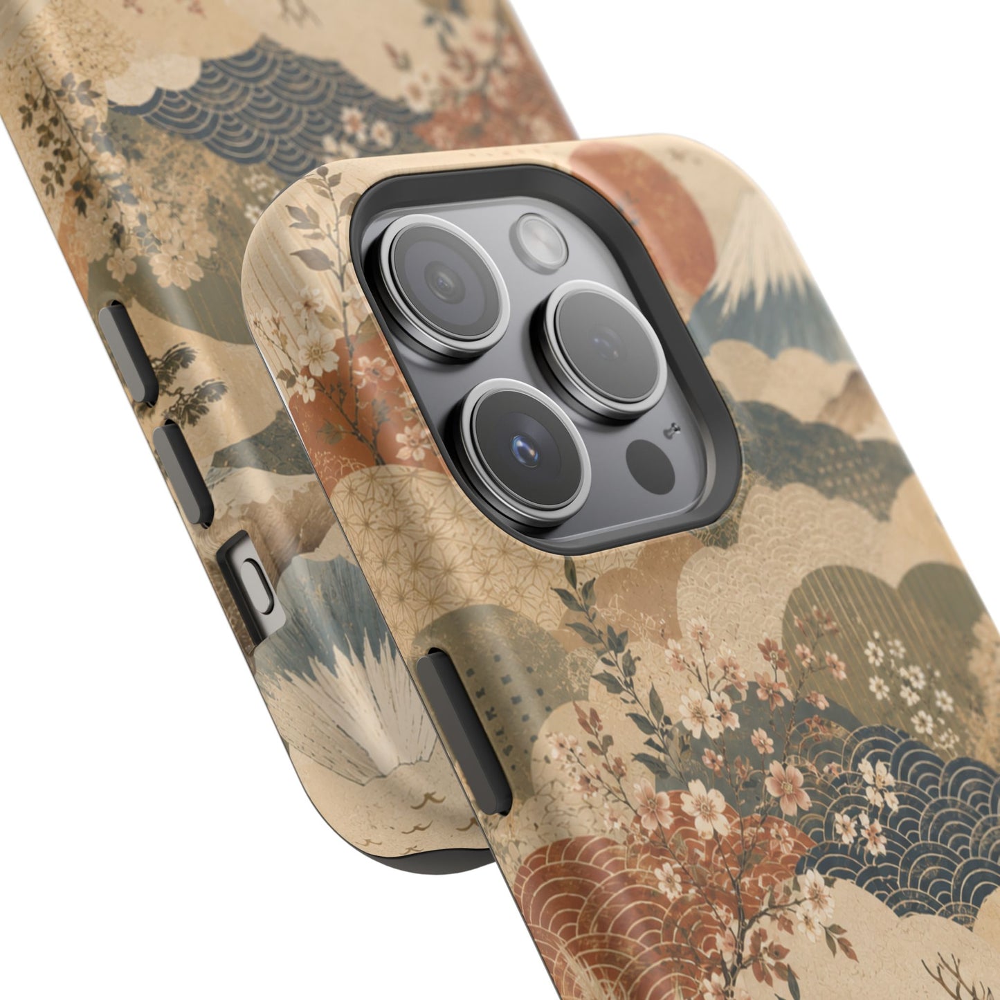 Vintage Japanese Animal Landscape Magnetic Impact-Resistant iPhone Cases