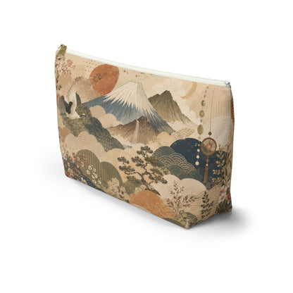 Vintage Japanese Painting Make Up Accessory Bag