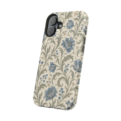 William Morris Floral Blue Magnetic iPhone Cases