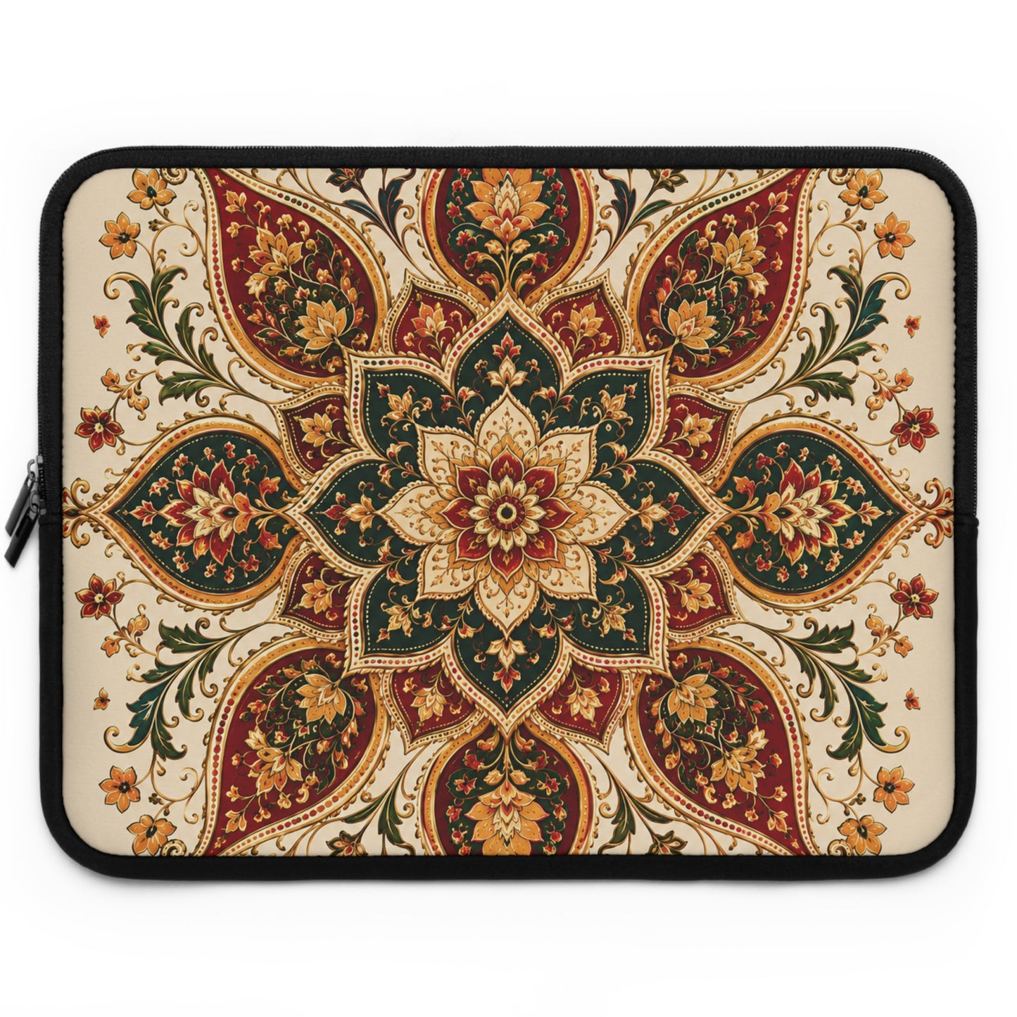 Indian Vintage Floral Mandala Laptop Sleeve