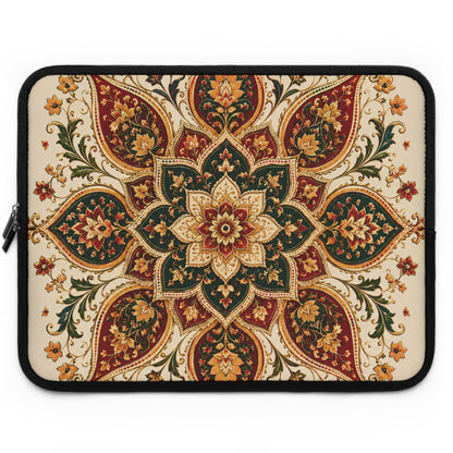Indian Vintage Floral Mandala Laptop Sleeve