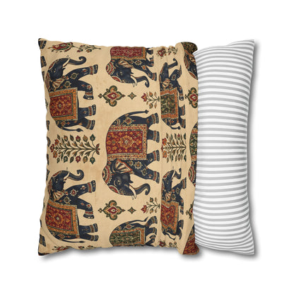 Indian Vintage Traditional Elephant Tapestry Pillow Case Cover