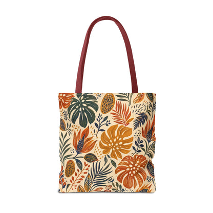 African Tribal Botanical Palm Full Art Tote Bag