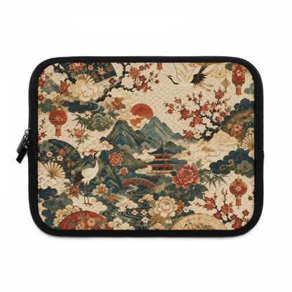 East Asian Vintage Landscape Laptop Sleeve Case