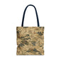 Vintage Japanese Floral Painting Full Art Tote Bag