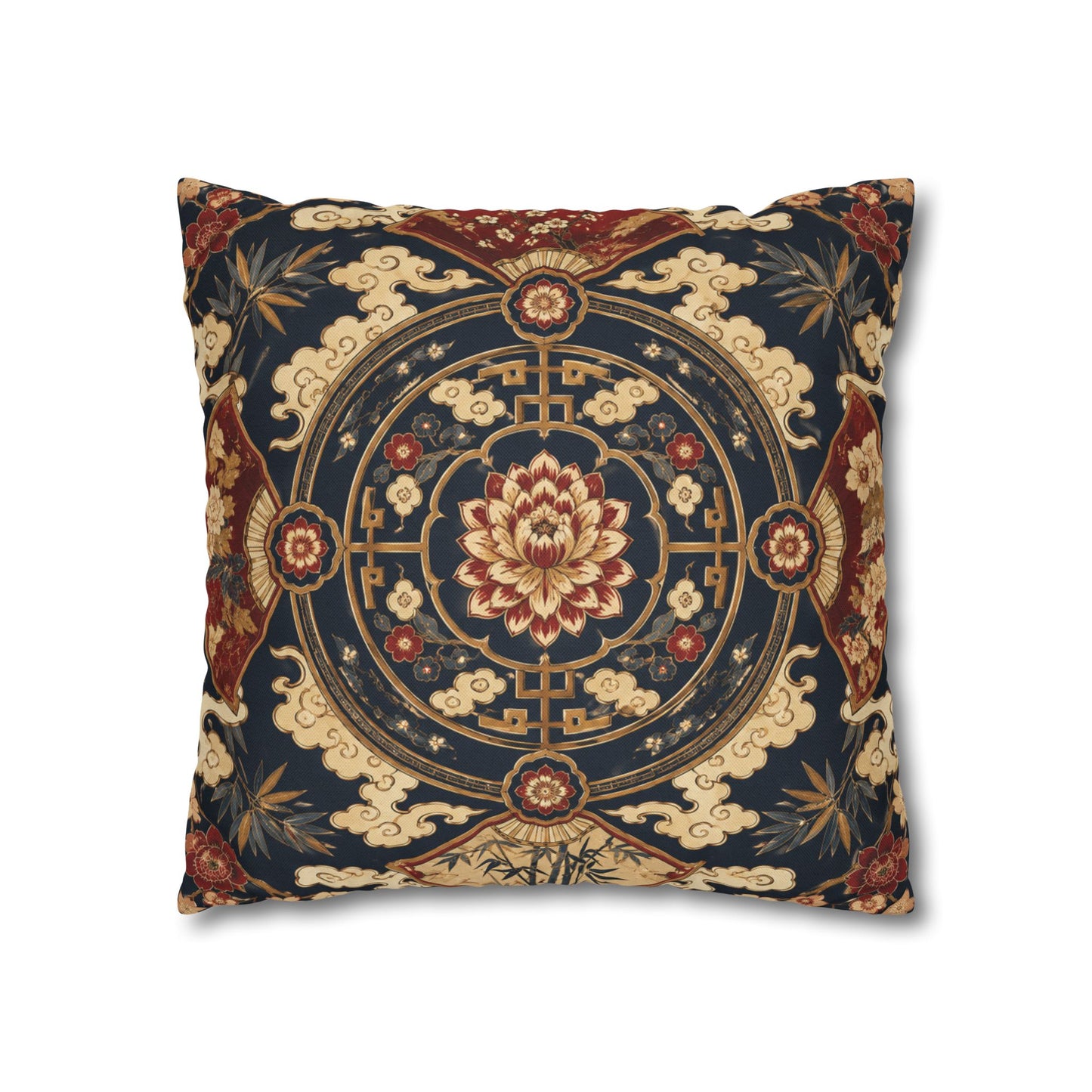 East Asian Mandala Pillow Case