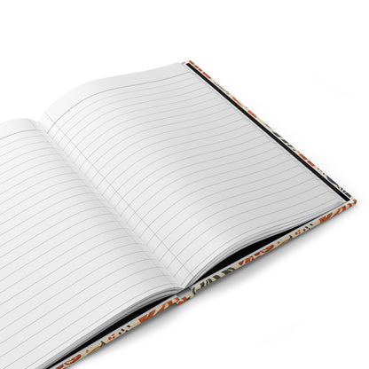 African Tribal Botanical Palm Hardcover Journal