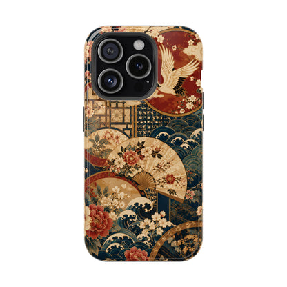 East Asian Floral iPhone Case | Magnetic Impact-Resistant Cases