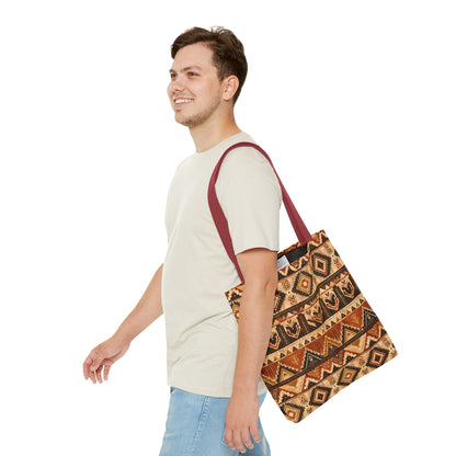 African Tribal Traditional Pattern Full Art Tote Bag