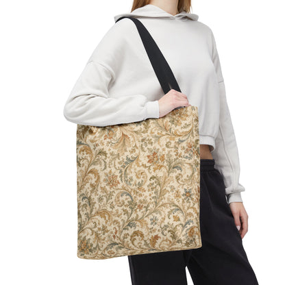 William Morris Floral Scroll Damask Full Art Tote Bag