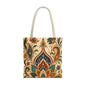 Indian Vintage Paisley Floral Full Art Tote Bag