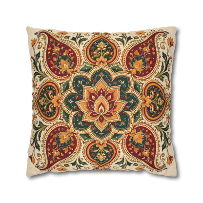 Indian Vintage Floral Mandala Pillowcase Cover