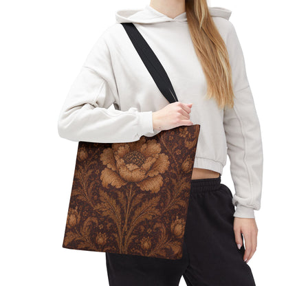 William Morris Floral Damask Rose Full Art Tote Bag