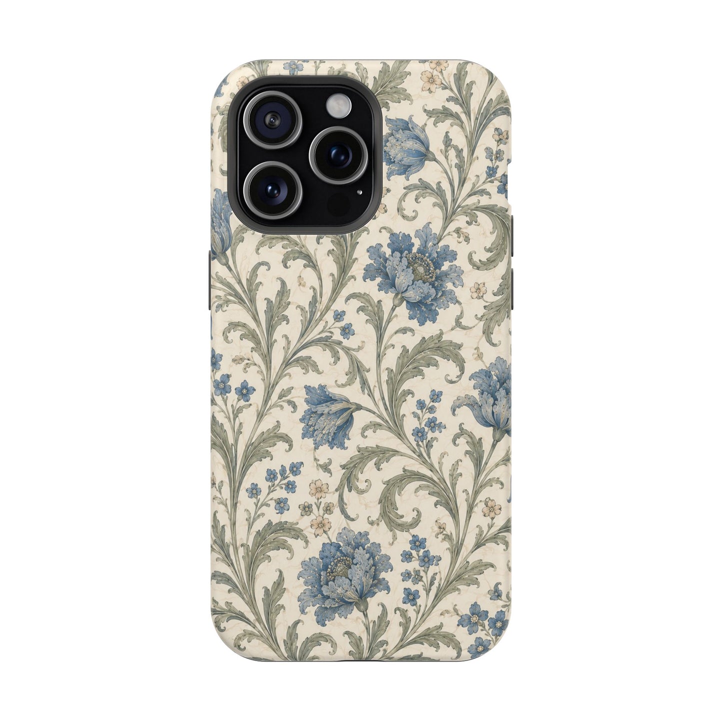 William Morris Floral Blue Magnetic iPhone Cases
