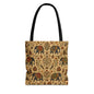 Indian Vintage Traditional Elephant Full Art Tote Bag