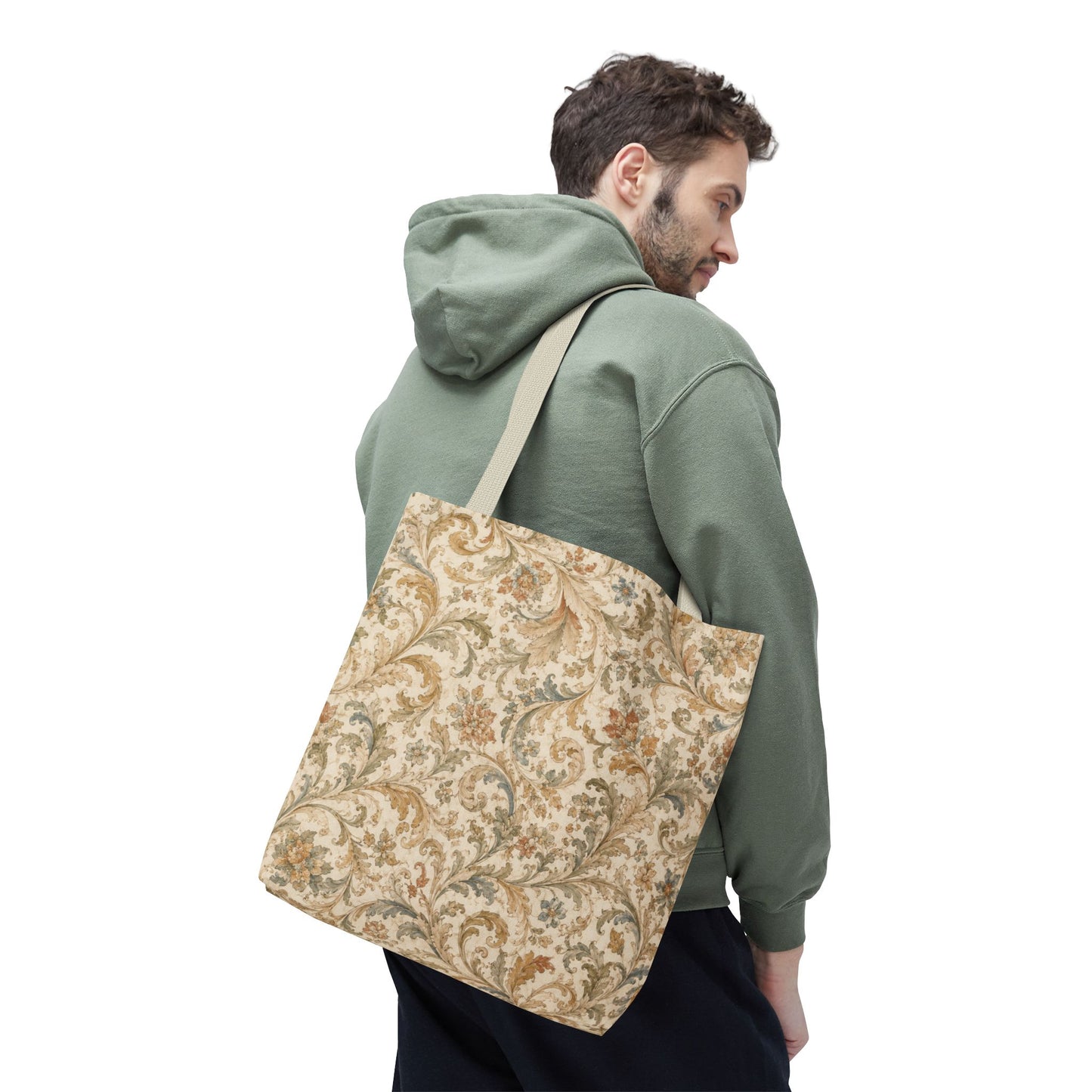 William Morris Floral Scroll Damask Full Art Tote Bag
