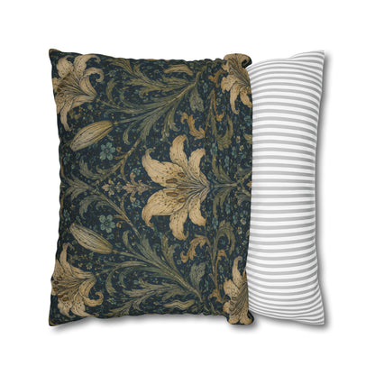 William Morris Damask Floral Lily Pillowcase Cover