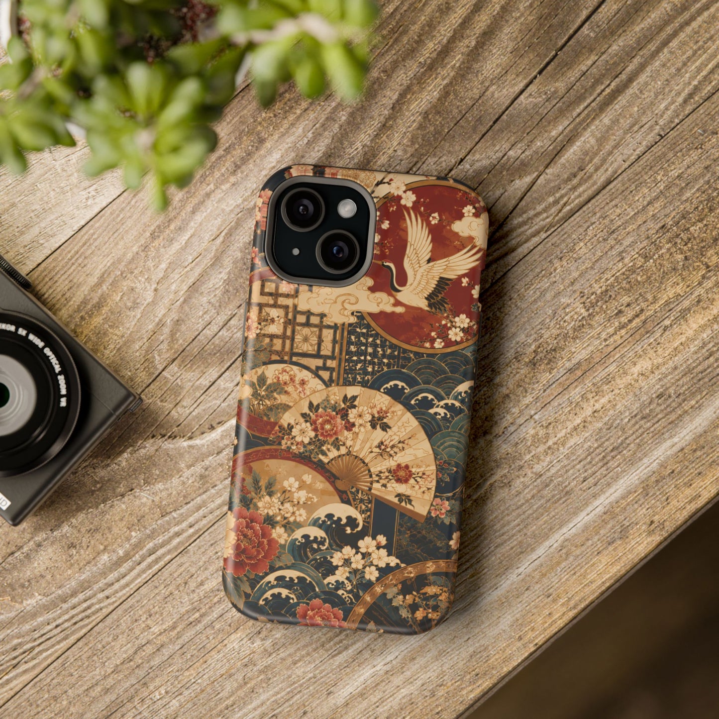 East Asian Floral iPhone Case | Magnetic Impact-Resistant Cases