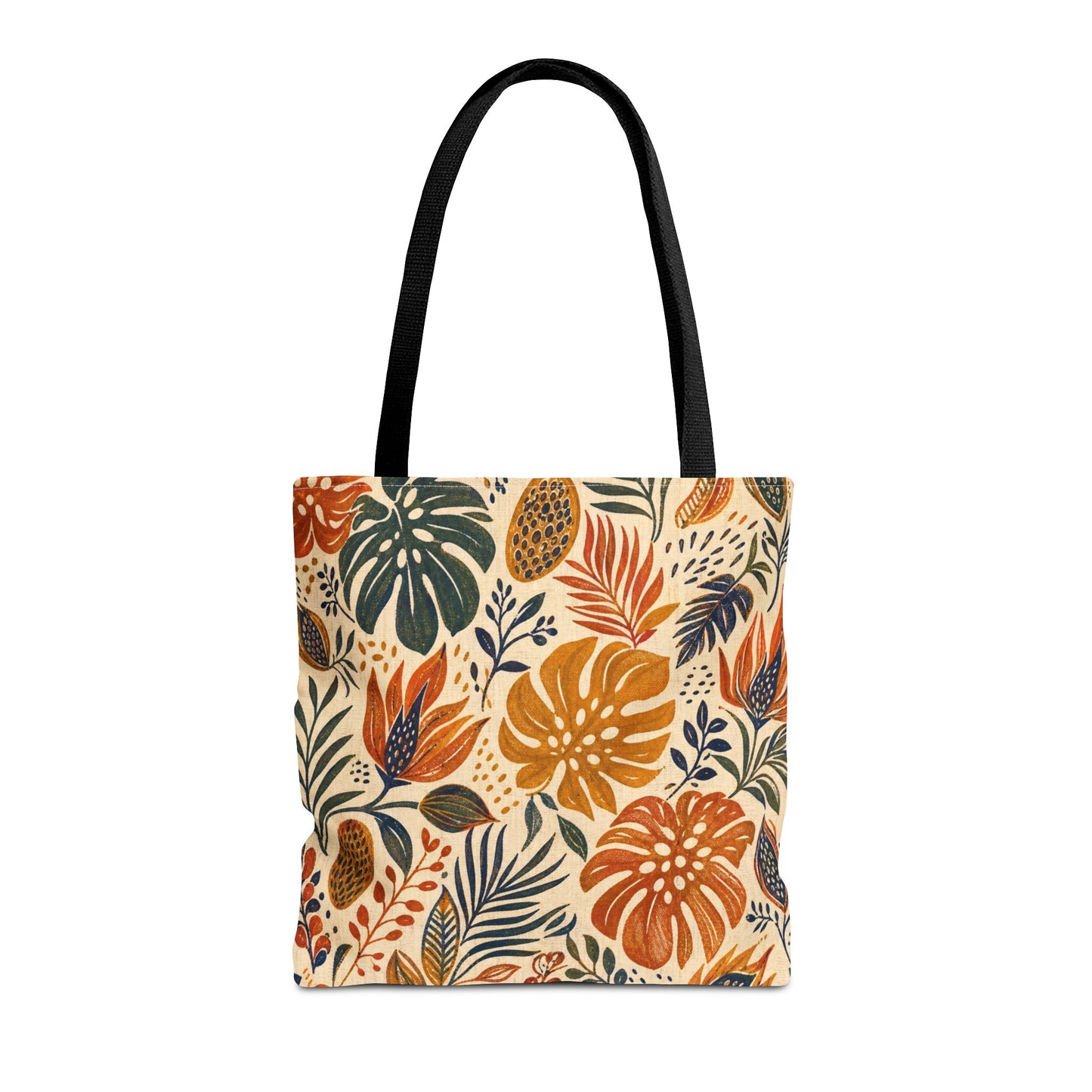 African Tribal Botanical Palm Full Art Tote Bag