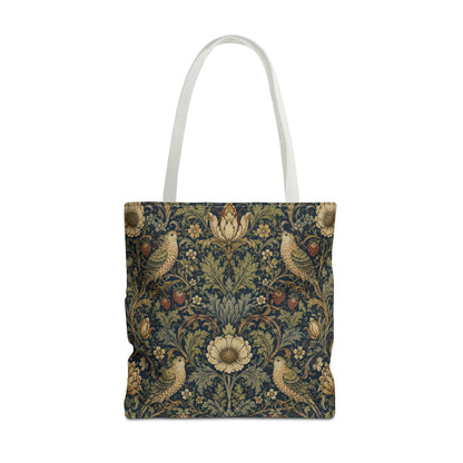 William Morris Vintage Bird Full Art Tote Bag