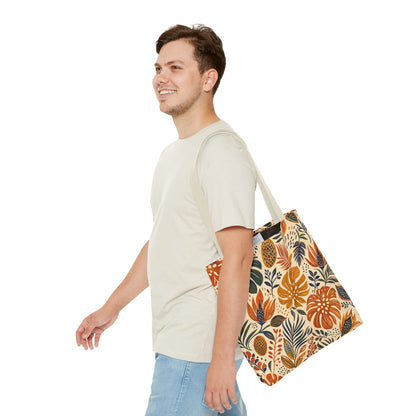 African Tribal Botanical Palm Full Art Tote Bag