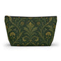 William Morris Forest Green Damask Makeup Accessory Pouch