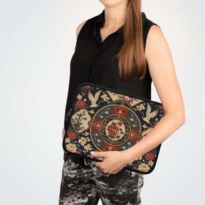 East Asian Oriental Medallion Laptop Sleeve Case