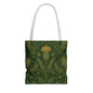 William Morris Forest Green Damask Floral Full Tote Bag