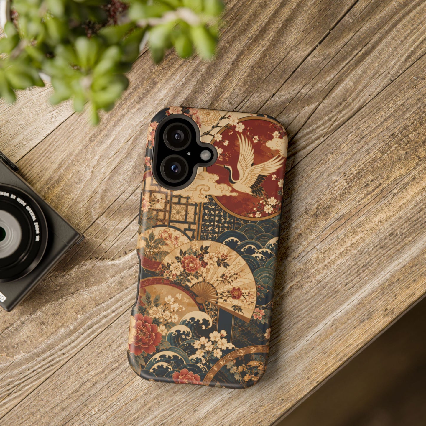 East Asian Floral iPhone Case | Magnetic Impact-Resistant Cases