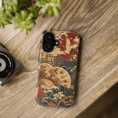 East Asian Floral iPhone Case | Magnetic Impact-Resistant Cases