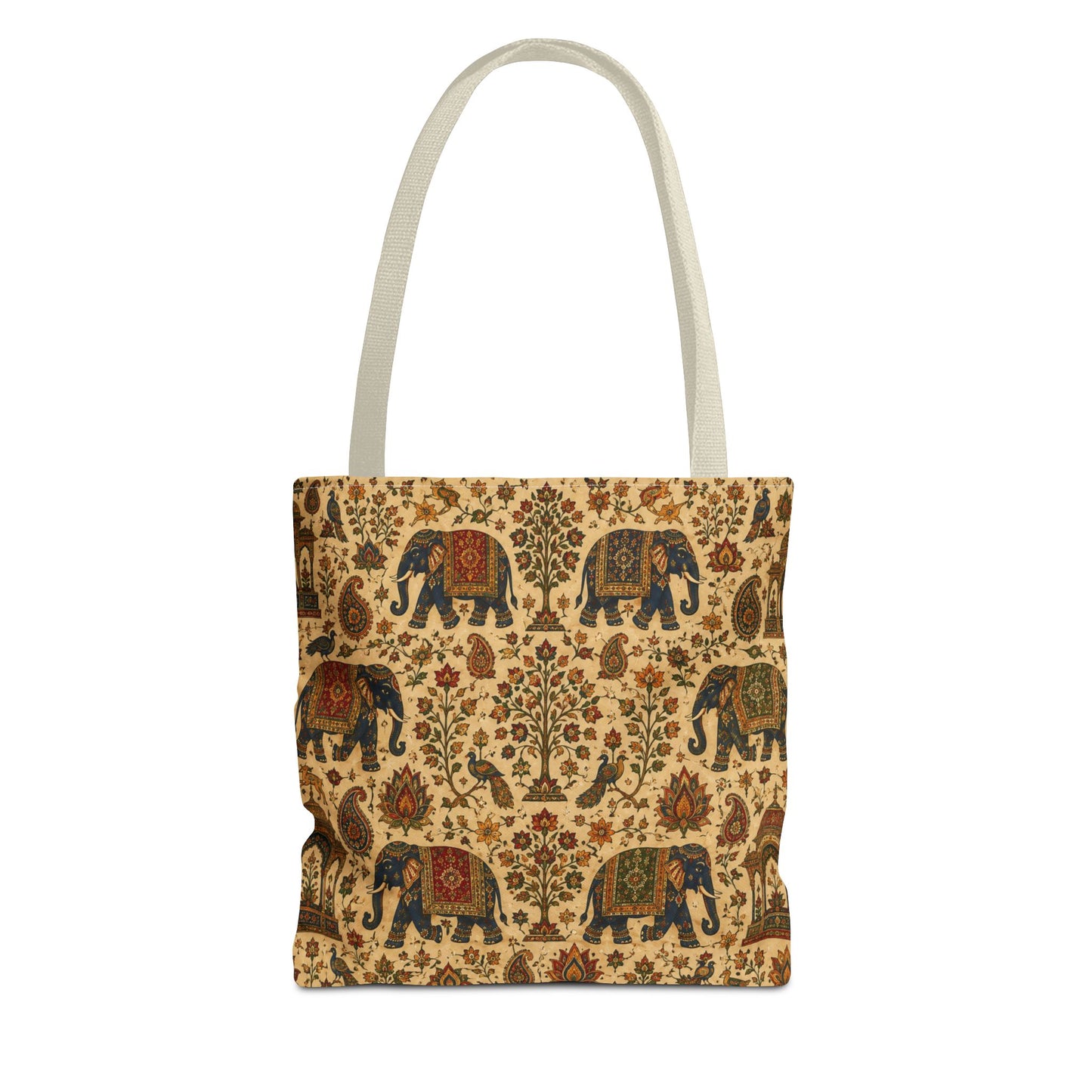 Indian Vintage Traditional Elephant Full Art Tote Bag