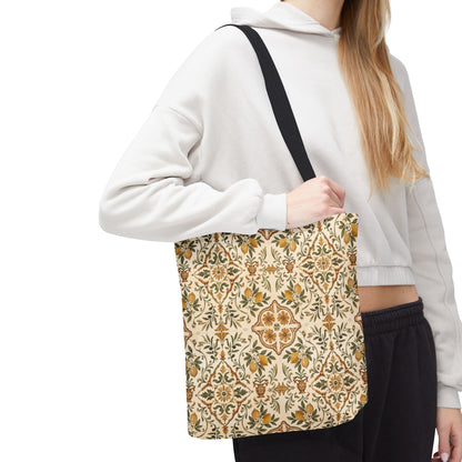 Mediterranean Moroccan Lemon Ornate Tote Bag