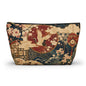 East Asian Floral Crane Accessory Makeup Pouch