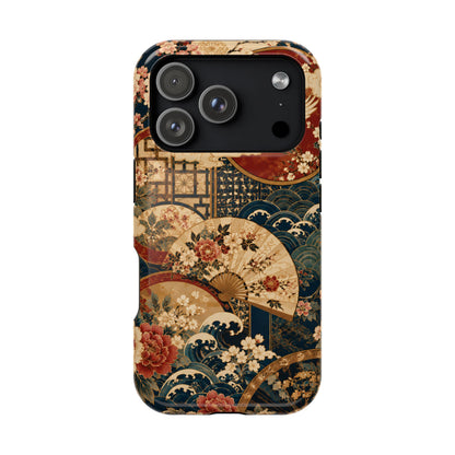East Asian Floral iPhone Case | Magnetic Impact-Resistant Cases