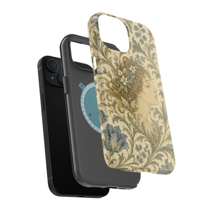 William Morris Vintage Portrait Magnetic iPhone Cases