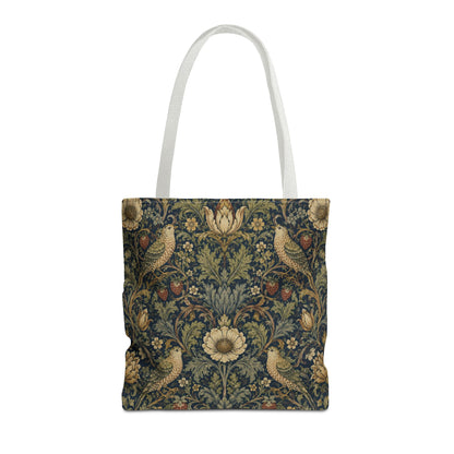 William Morris Vintage Bird Full Art Tote Bag