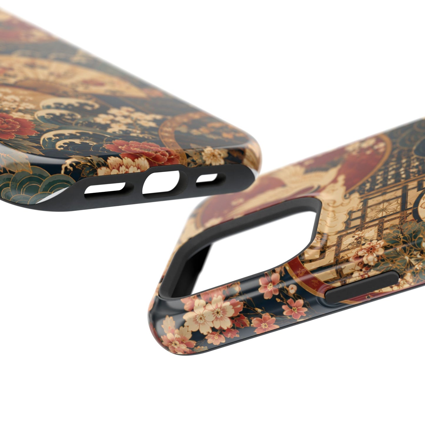 East Asian Floral iPhone Case | Magnetic Impact-Resistant Cases