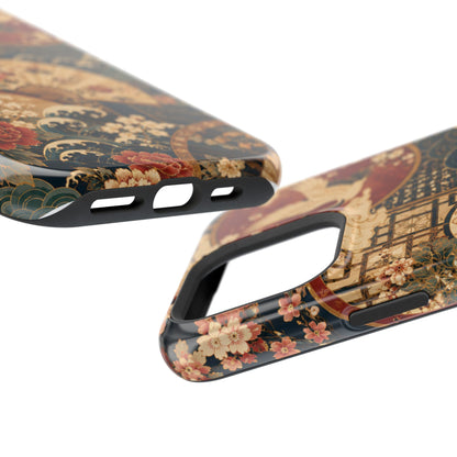 East Asian Floral iPhone Case | Magnetic Impact-Resistant Cases