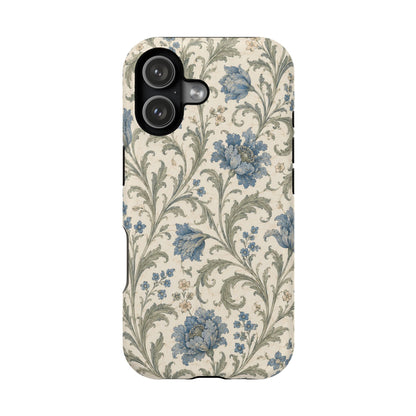 William Morris Floral Blue Magnetic iPhone Cases