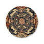 East Asian Mandala Round Tufted Floor Pillow