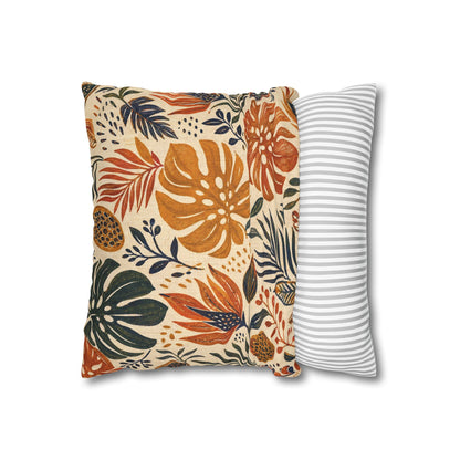 African Tribal Botanical Palm Pillow Case Cover