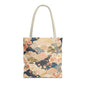 Vintage Japanese Waves & Clouds Painting Full Art Tote Bag