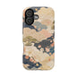 Vintage Japanese Floral Wave Magnetic Impact-Resistant iPhone Cases