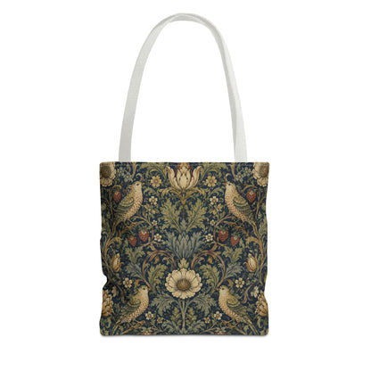 William Morris Vintage Bird Full Art Tote Bag