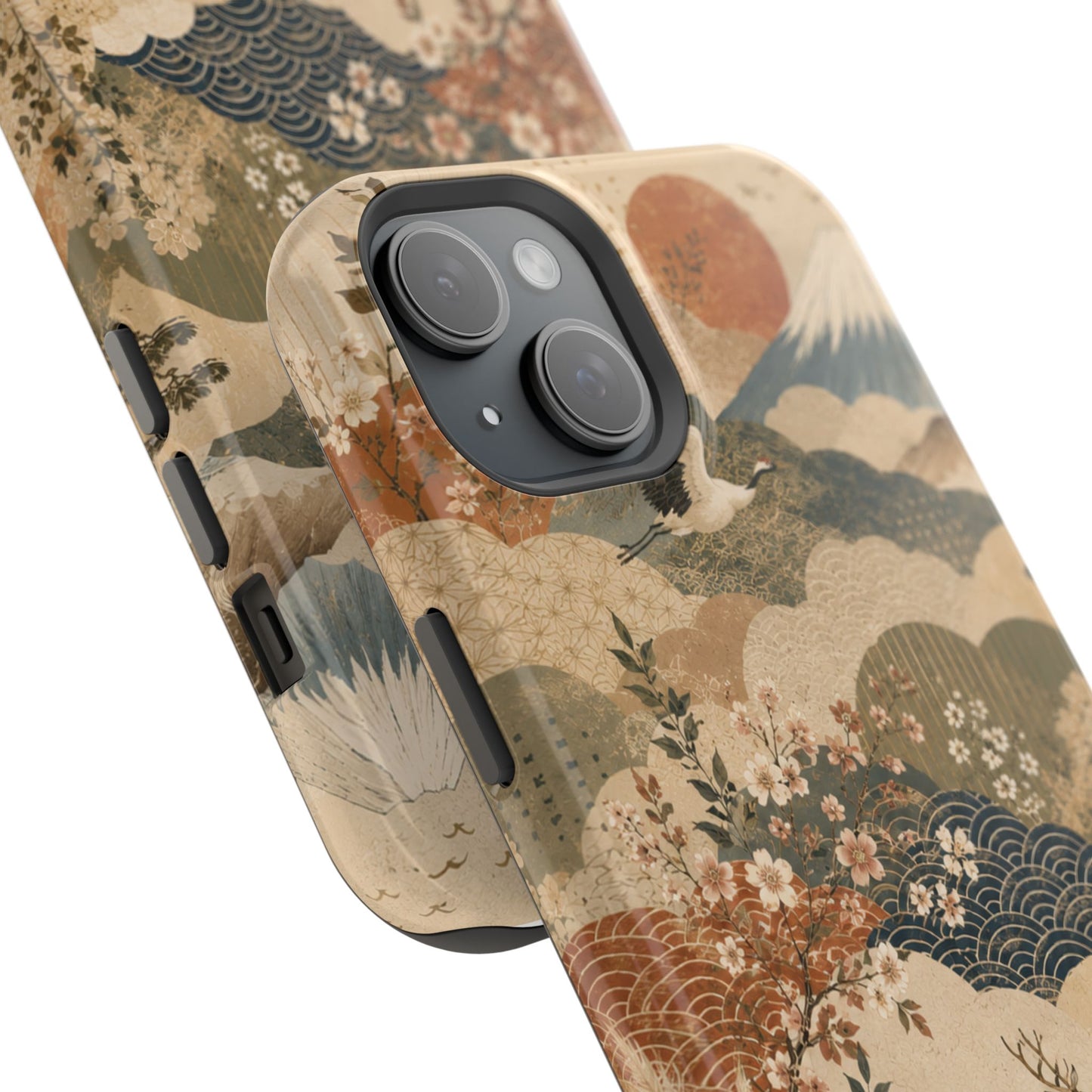 Vintage Japanese Animal Landscape Magnetic Impact-Resistant iPhone Cases