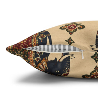 Indian Vintage Traditional Elephant Tapestry Pillow Case Cover