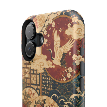 East Asian Floral iPhone Case | Magnetic Impact-Resistant Cases