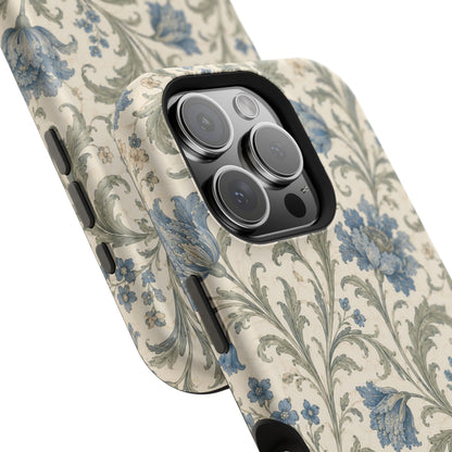 William Morris Floral Blue Magnetic iPhone Cases
